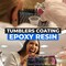 Epoxy resin for tumbler cups and glasses, fast cure, self leveling, clear, shiny, high gloss finish, easy mixing, (1-1 mixing)